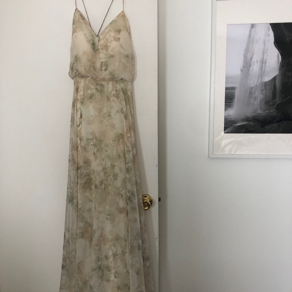 Jenny Yoo Inesse Print Floral Chiffon Bridesmaid Dress - 8